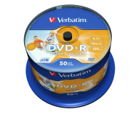 VERBATIM DVD-R 16x 4.7GB 50P CB PRINTABLE 43533 - 29684 - zdjęcie 2